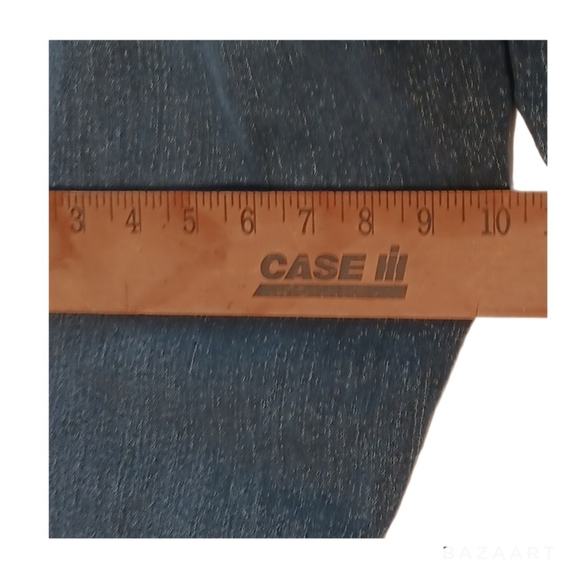 Y2K VTG Levi Signature Curvy Bootcut Jeans Low Rise Wm 10M Dark Wash Solid Blue - Picture 11 of 13